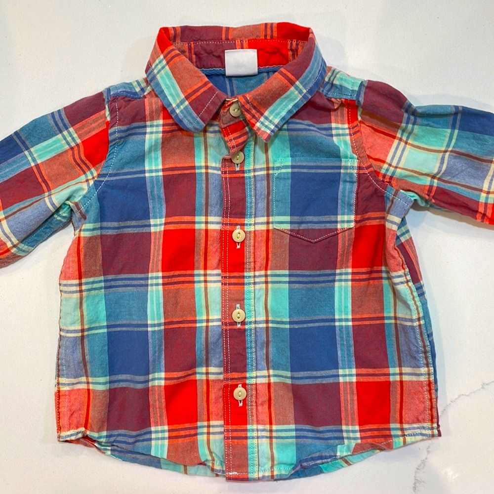 Baby GAP Toddler button down plaid shirt